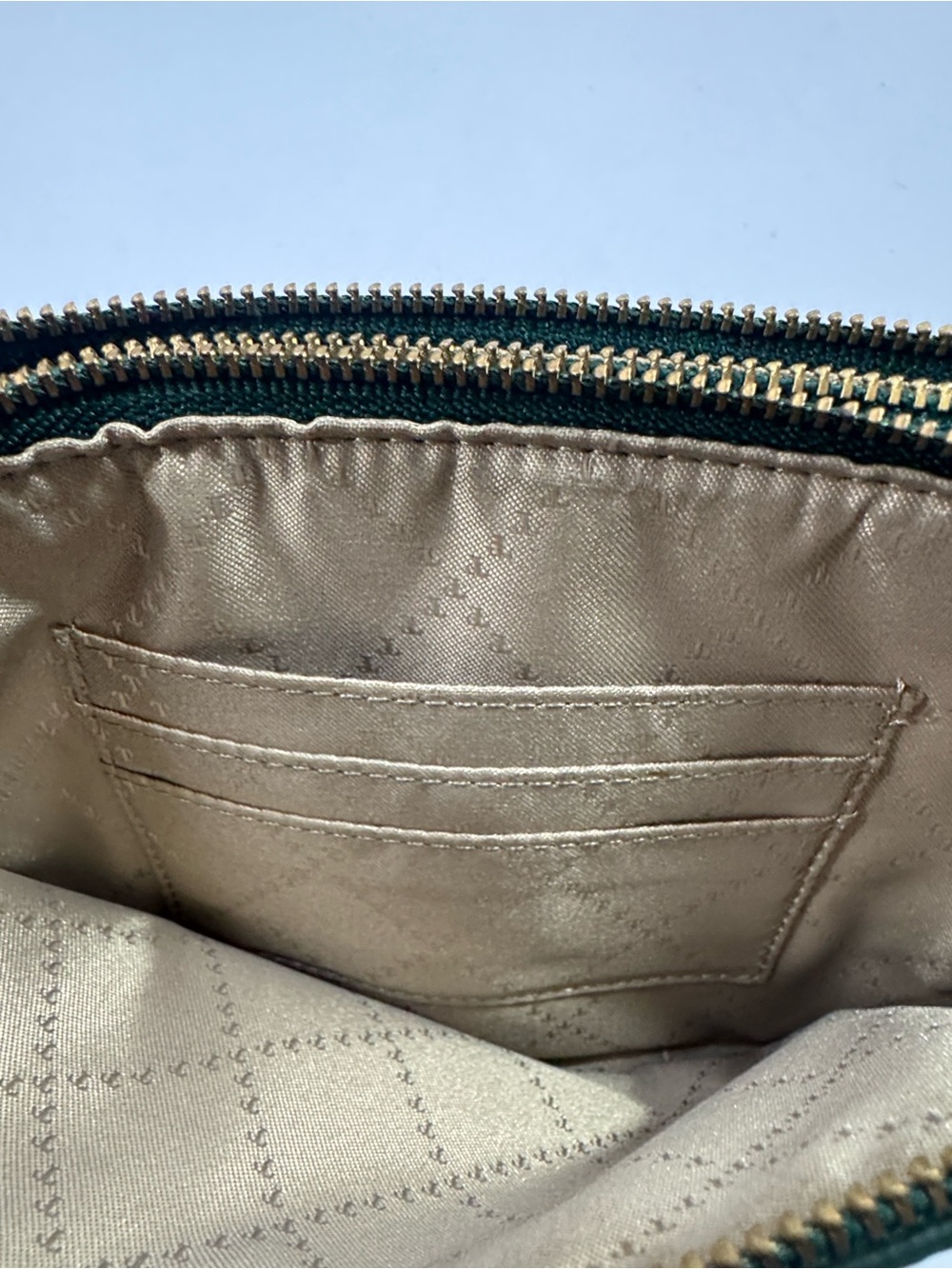 Talbots Leather Wristlet Pouch in Dark Green - Picture 7 of 8